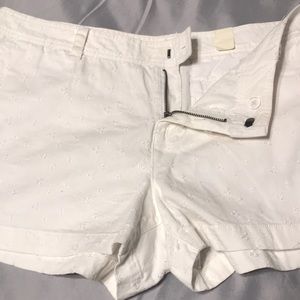 Adorable pair of white shorts